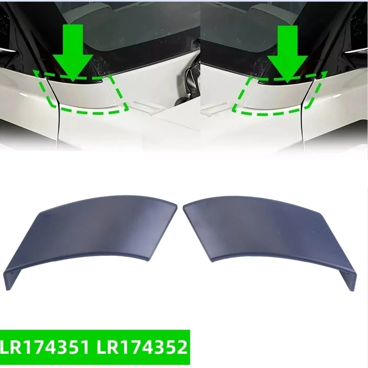 Unpainted A Pillar Lower Outer Trim Moulding LR174351 LR174352 for Land Rover Defender 90 110 2020-2025 Single Or Pair Option