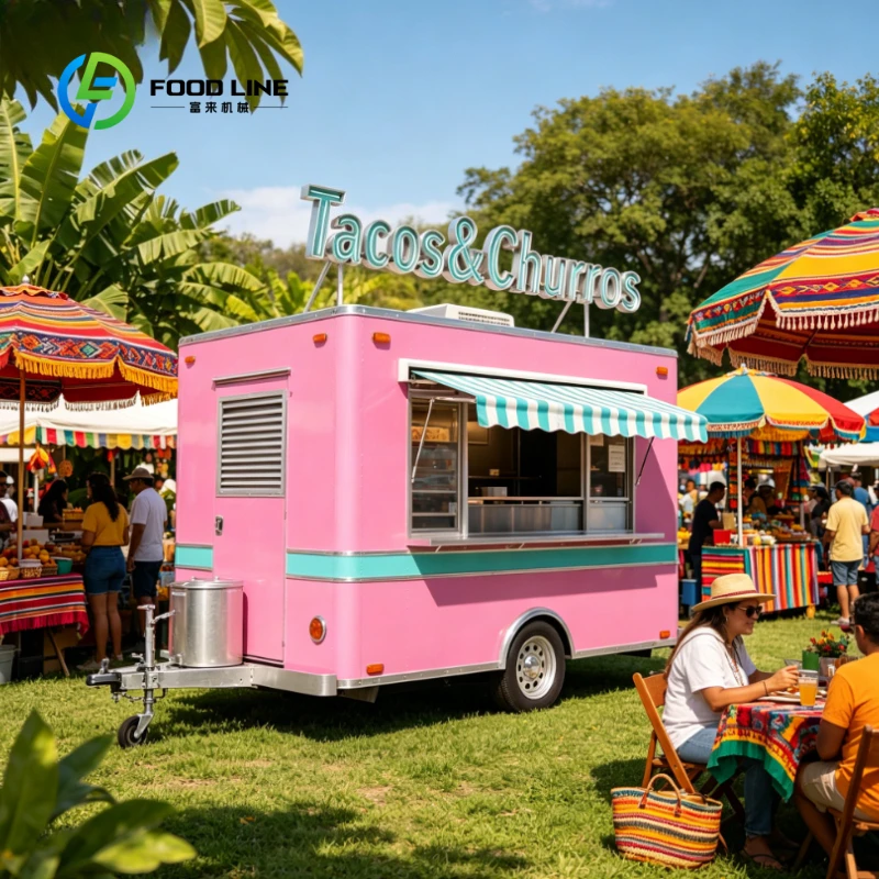 Customized Mobile Culinary Platform Licensed-ready Food Trailer for Startups Portable Outdoor Cooking Event Catering For Sale