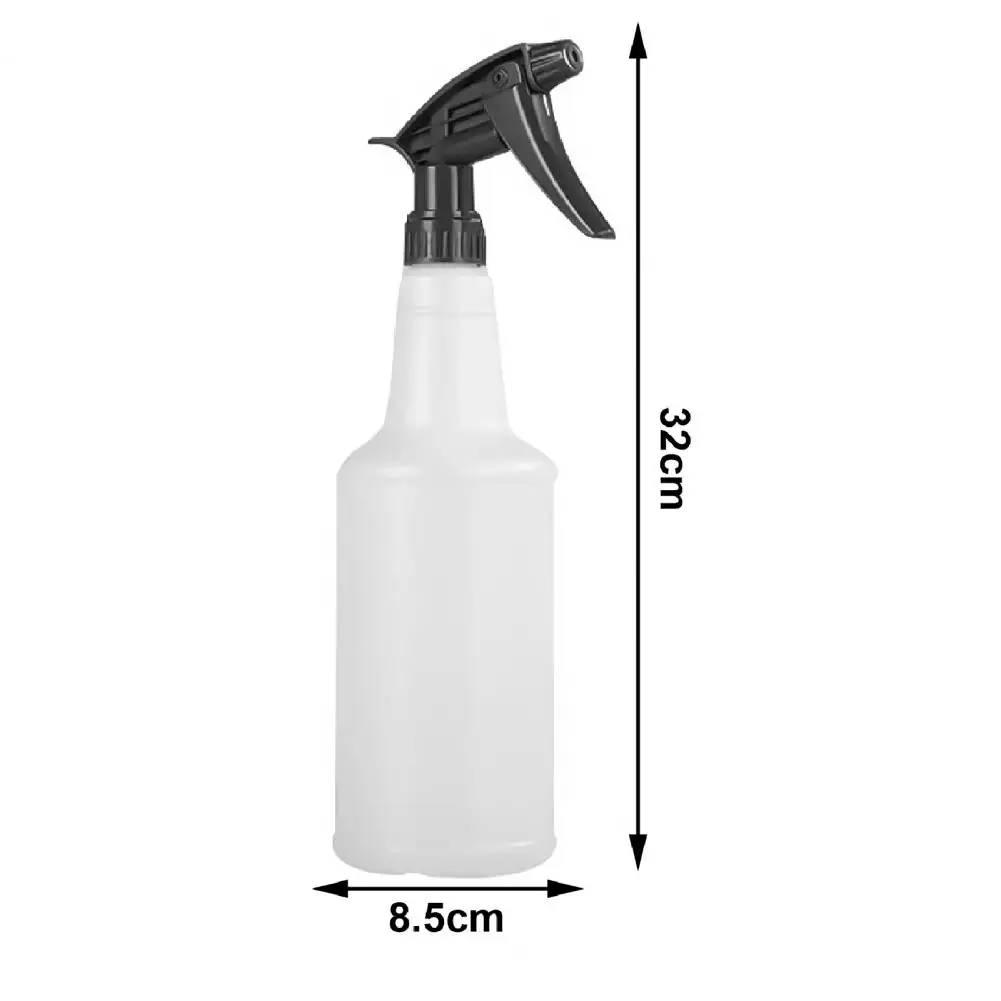 

750ML Bottle Practical Empty White Liquid Bottle for Car Washing Sprayer Portable Spray Bottle with Trigger