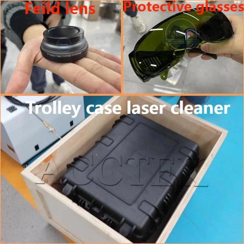 Pulse Portable Laser Cleaning Machine 100w 200w 300w Machinery Engines Cleaning Wood Cnc Engine Motorcycle Handheld