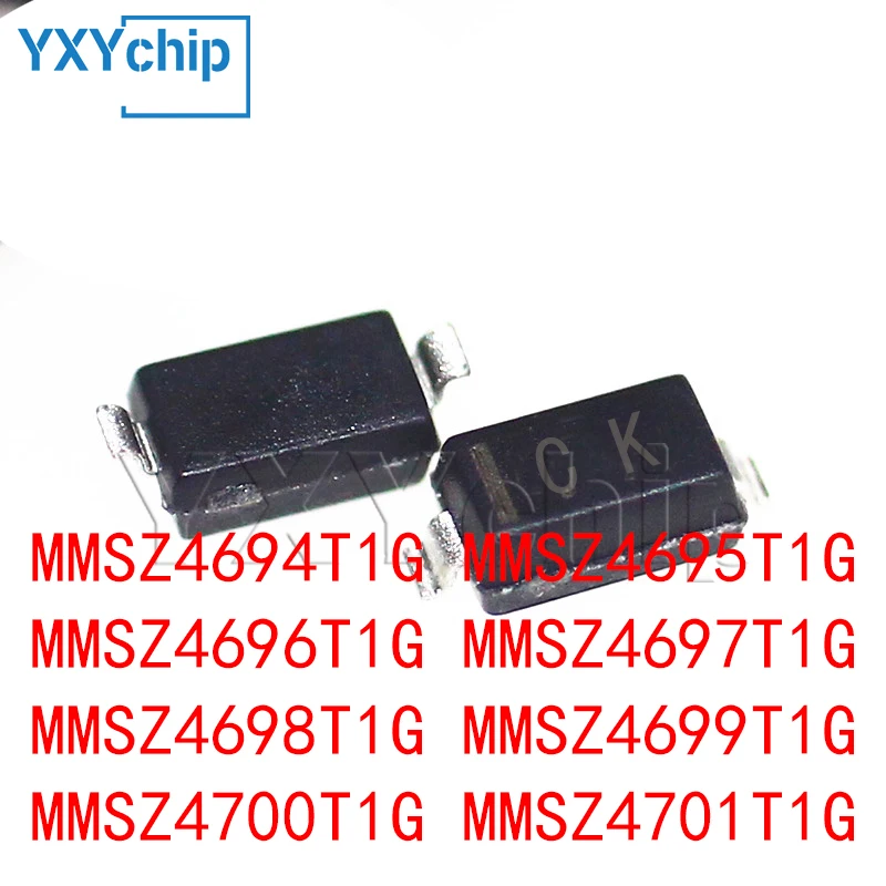 50PCS Zener Diode 0.5W MMSZ4694T1G MMSZ4695T1G MMSZ4696T1G MMSZ4697T1G MMSZ4698T1G MMSZ4699T1G MMSZ4700T1G MMSZ4701T1G SOD-123