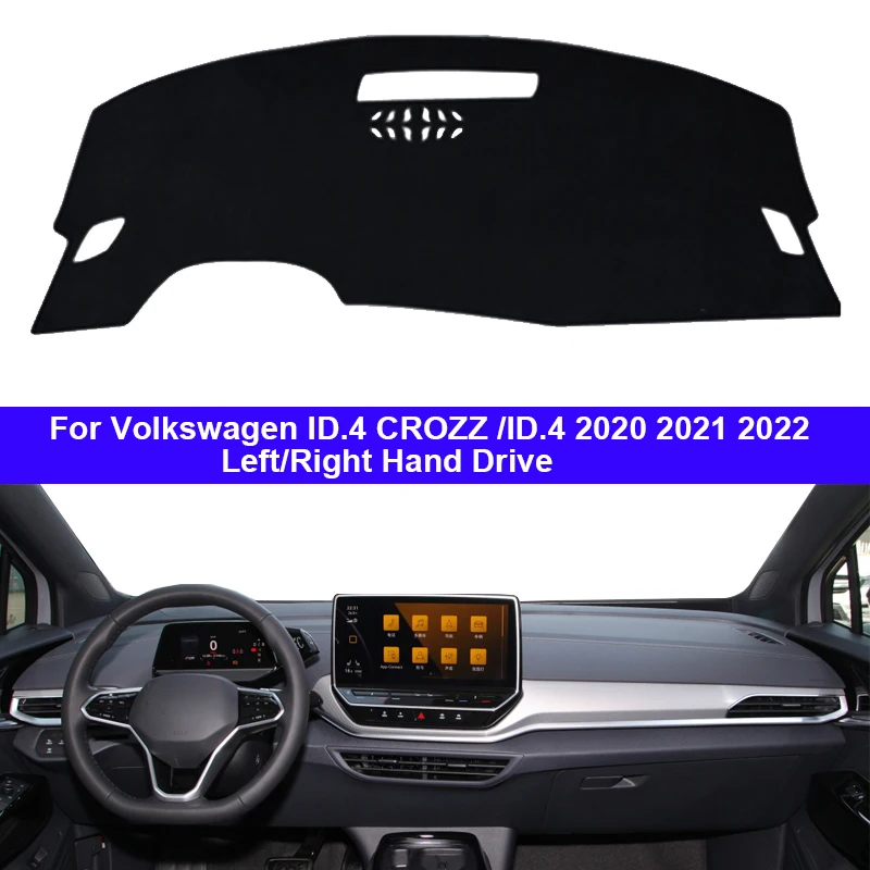 Car Inner Dashboard Cover For Volkswagen VW ID.4 CROZZ / ID.4 2020 2021 2022 Auto Dash Mat Carpet Cape Sun shade Dashmat Pad ID4