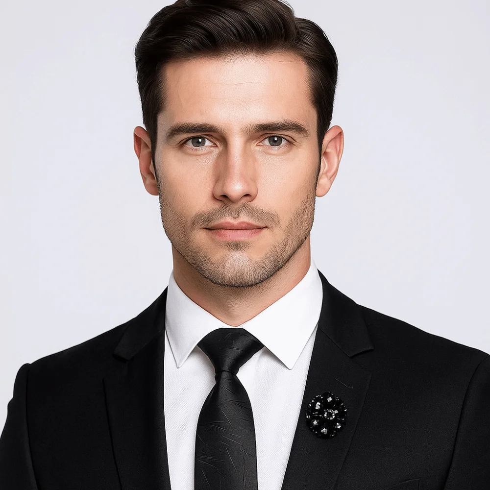 الكلاسيكية بلون أسود ربطة العنق المشارب الأزهار الرجال ربطة العنق لينة اليد تعادل الرجعية قميص ربطة عنق