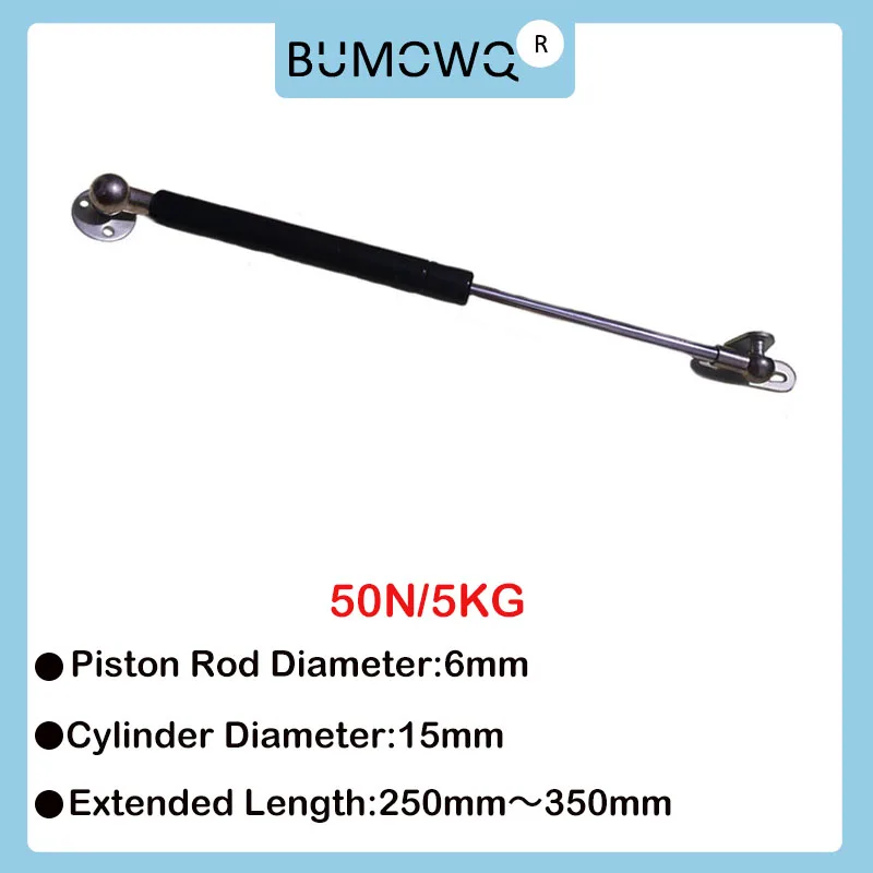 

1PC 250mm-350mm 5kg/50N Universal Strut Bars Furniture Strut Bar Gas Shock Absorber Hydraulic Lift Kitchen Cabinet Hinge