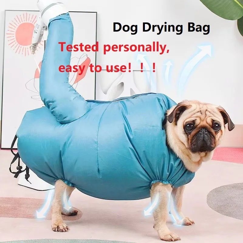 

New Efficient Dogs Hair Dryer Blow Bag Folding Dog Hair Dryer Portable Pet Drying Bag Cat Dryer Winter Pets Cleaning Accessories