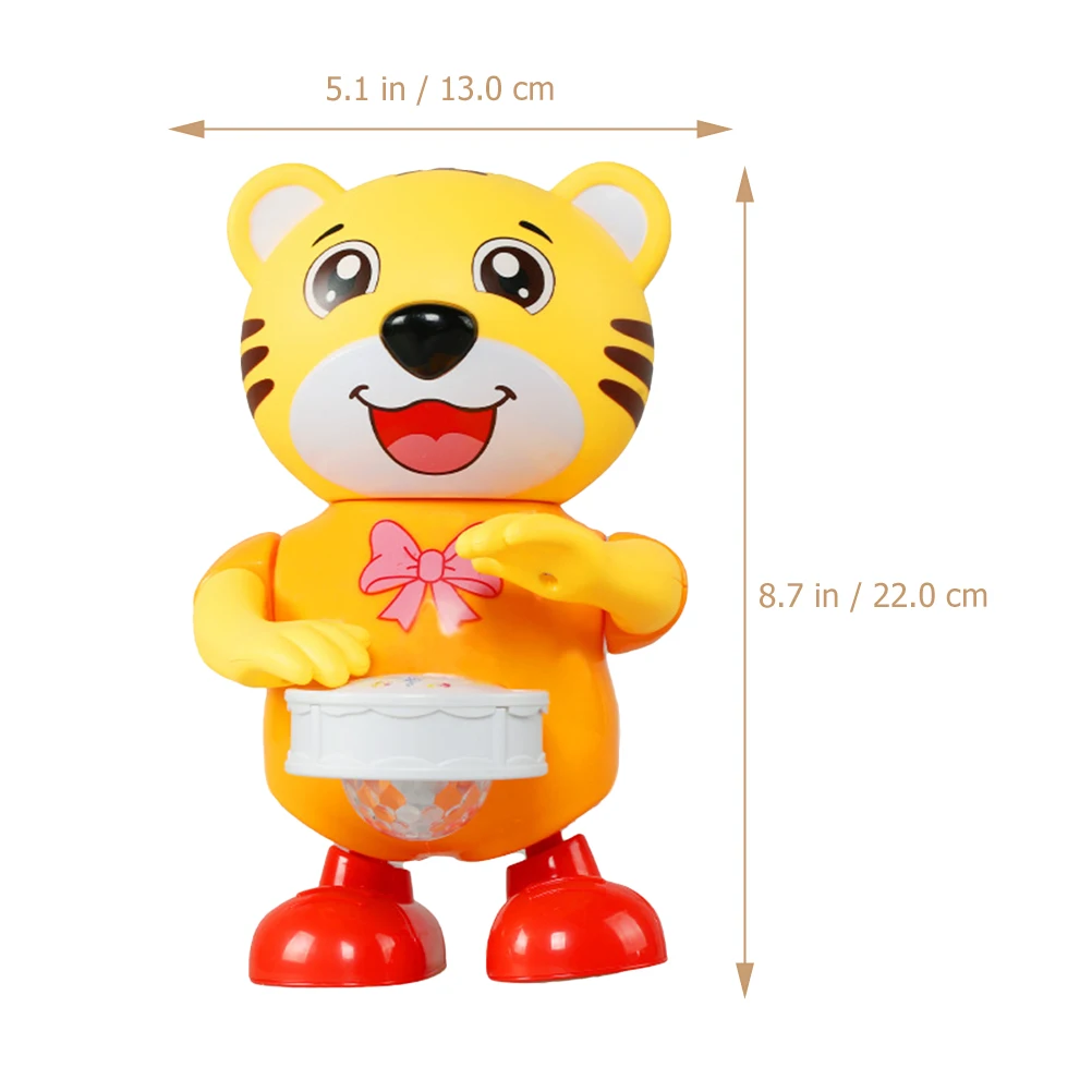 Drumming Tiger Robot Dancing Singing Musical For Kids Children Gift Baby Educational Playtime Interactive Learning
