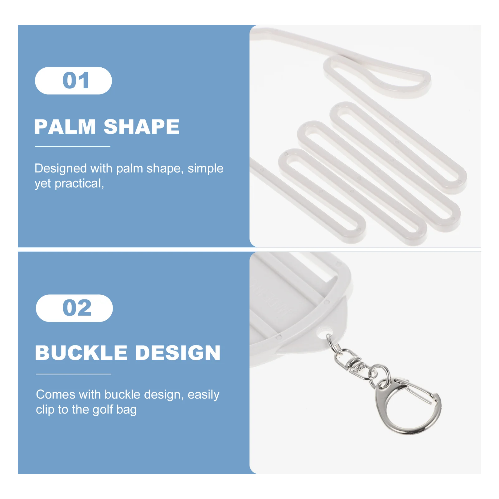 

2pcs Palm Shape Golf Gloves Holder Durable Support Rack Retaining Bracket Buckle Clip Stretcher For All Athletic Gloves Drying