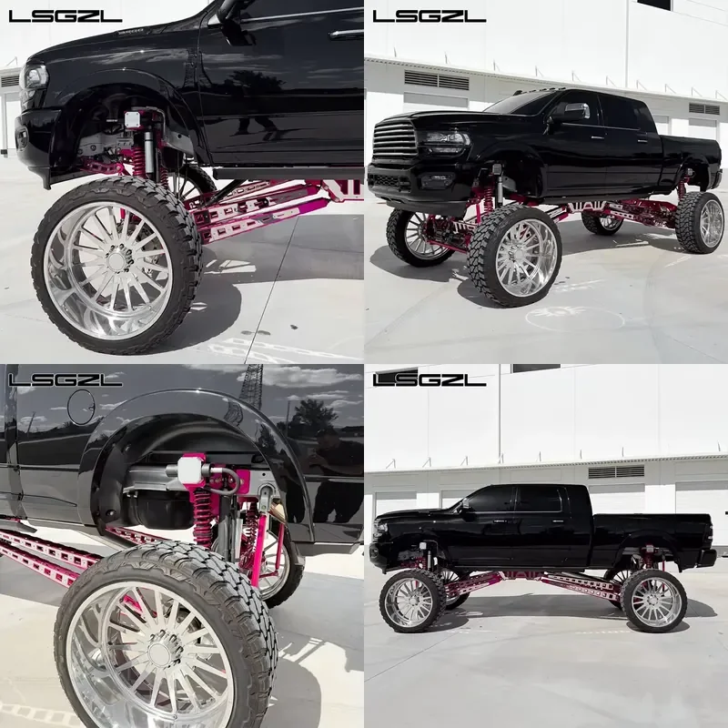

i Lsgzl Forged Super Single 24x14 26x16 8x180 8x165.1 6x139.7 6x5.5 Custom for F250 Silverado Pickup Truck Wheels Rims 6 Lug