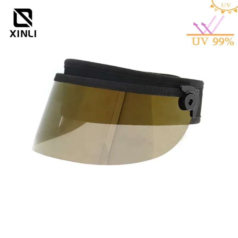 Shorty Shield Outdoor Sun Hat Man Women K Gold Sun Protection Hat Waterproof Adjustable Heat Resistant Versatile Sun Visor Cap