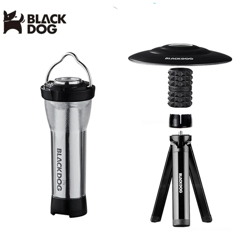 Black dog Camping Laterne tragbare Outdoor-Camp Lichter 3 Modi USB-Ladung Mini Taschenlampen Lampe Outdoor wasserdichte Taschenlampen