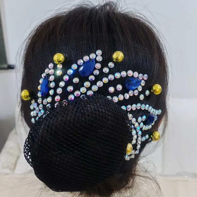 Latin dance headwear, brand new, for figure skating, Latin dance, artistic gymnastics performances, fixed with black hair clips