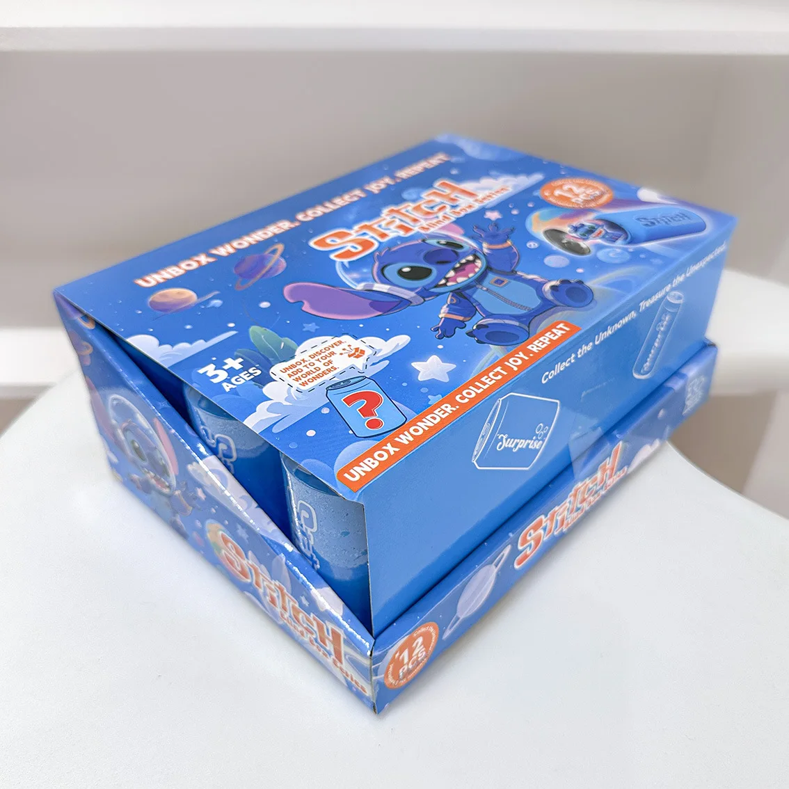 12 قطعة مجموعة غرزة صندوق أعمى العصرية لعبة تمثال Kt القط على ظهره سطح المكتب زخرفة ميني الشكل صندوق غامض