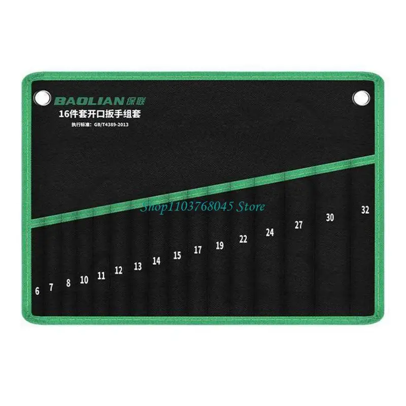 R53F Roll-Up Tool Wrap for Wrench Sets and Maintenance Storage Use