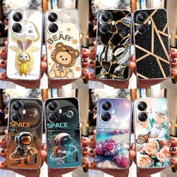 For Realme 10 Pro Plus Case Couple Pattern Soft TPU Silicone Clear Shell Jelly for Oppo Realme10ProPlus 10ProPlus Pro+ 5G Cases