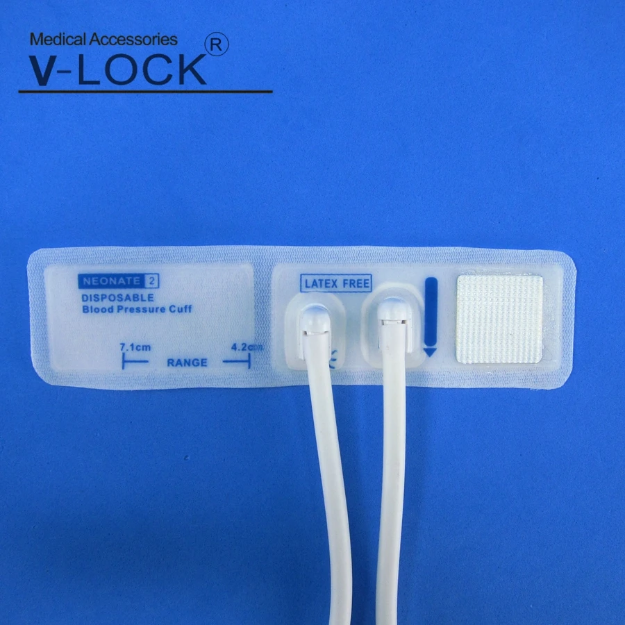 Disposable neonate speical blood pressure cuff with double tube full 5sizes with connector LC10