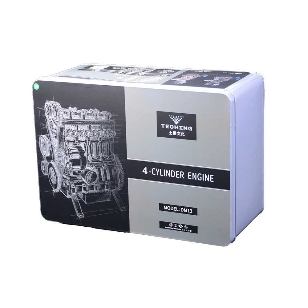 

TECHING Моделирование 4-ЦИЛИНДРОВОГО ДВИГАТЕЛЯ Электрическая сборка Модель КОМПЛЕКТ Взрослые Детские игрушки Подарки