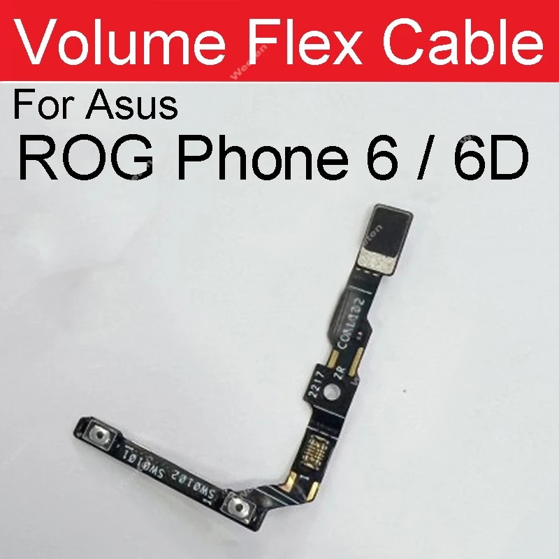 Power Volume Buttons Flex Cable For Asus ROG Phone 6 6D ON OFF Power Volume Side Button Keys Flex Ribbon Replacement Parts