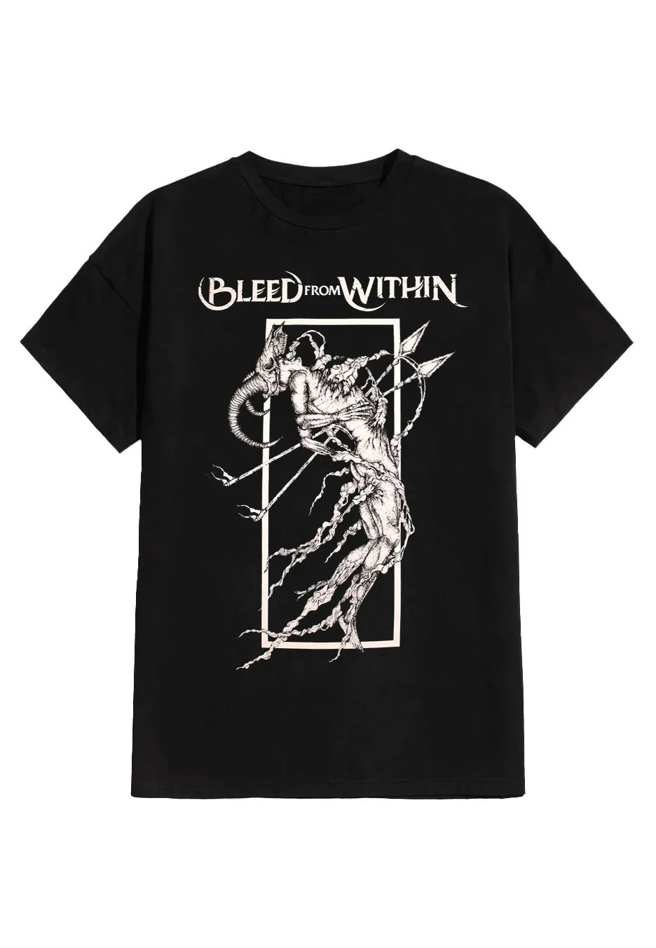 

Bleeding From Within Fractured Clothing Graphic Printing Summer Luxury Brand Cotton Men's and Women's T-Shirts Short Sleeves