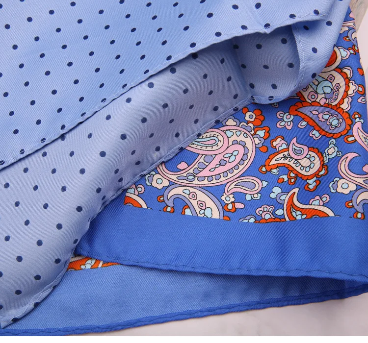 33cm Oversized Men's Pocket Square Polka Dot Red Floral Print Handkerchief Chest Towel Paisley Suits Wedding Gentlemen Hankies
