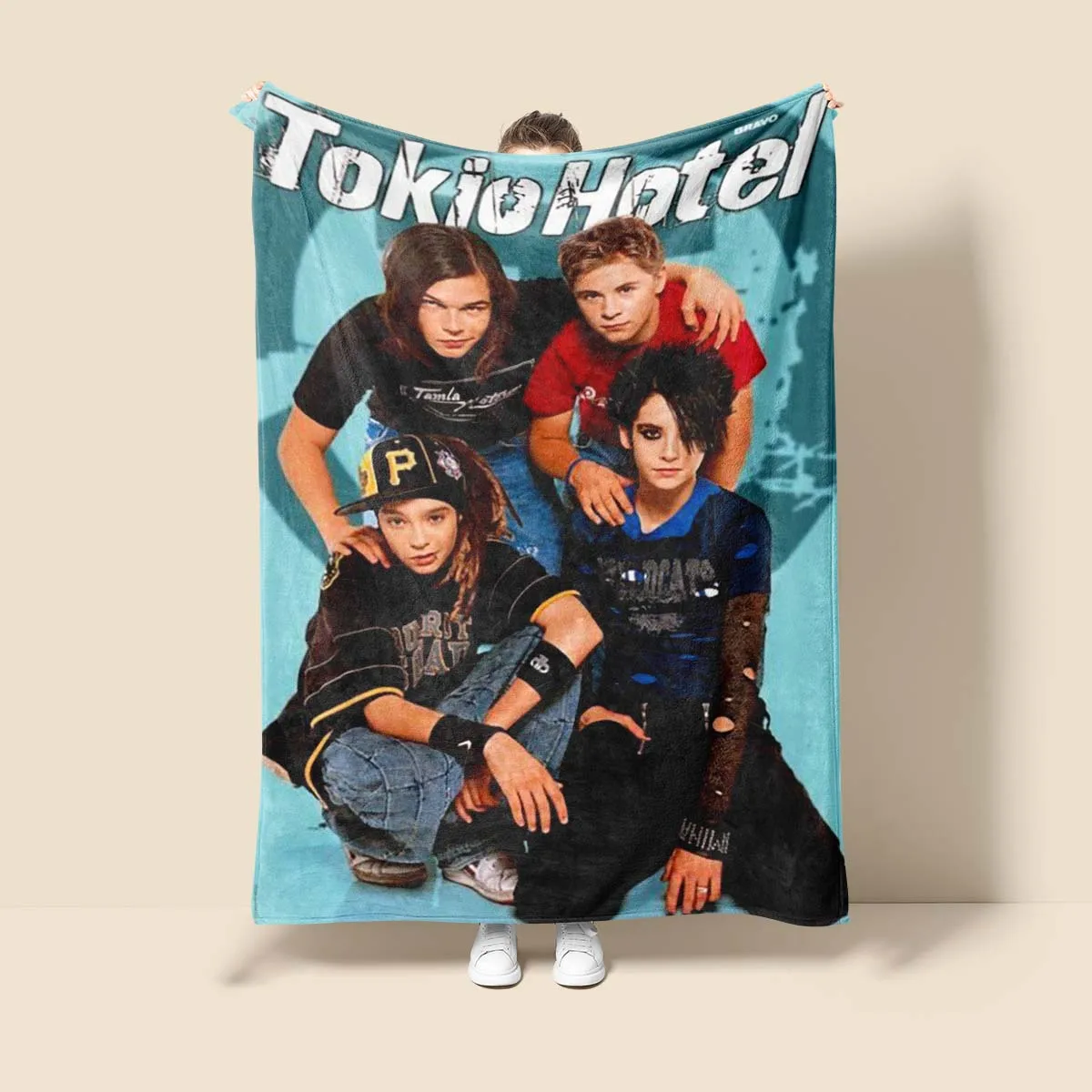 Music Band  Microfiber Super Soft Throw Blankets Tokio Hotel Bed Bedspread Sofa Decorative Camping Picnic Warm Blanket