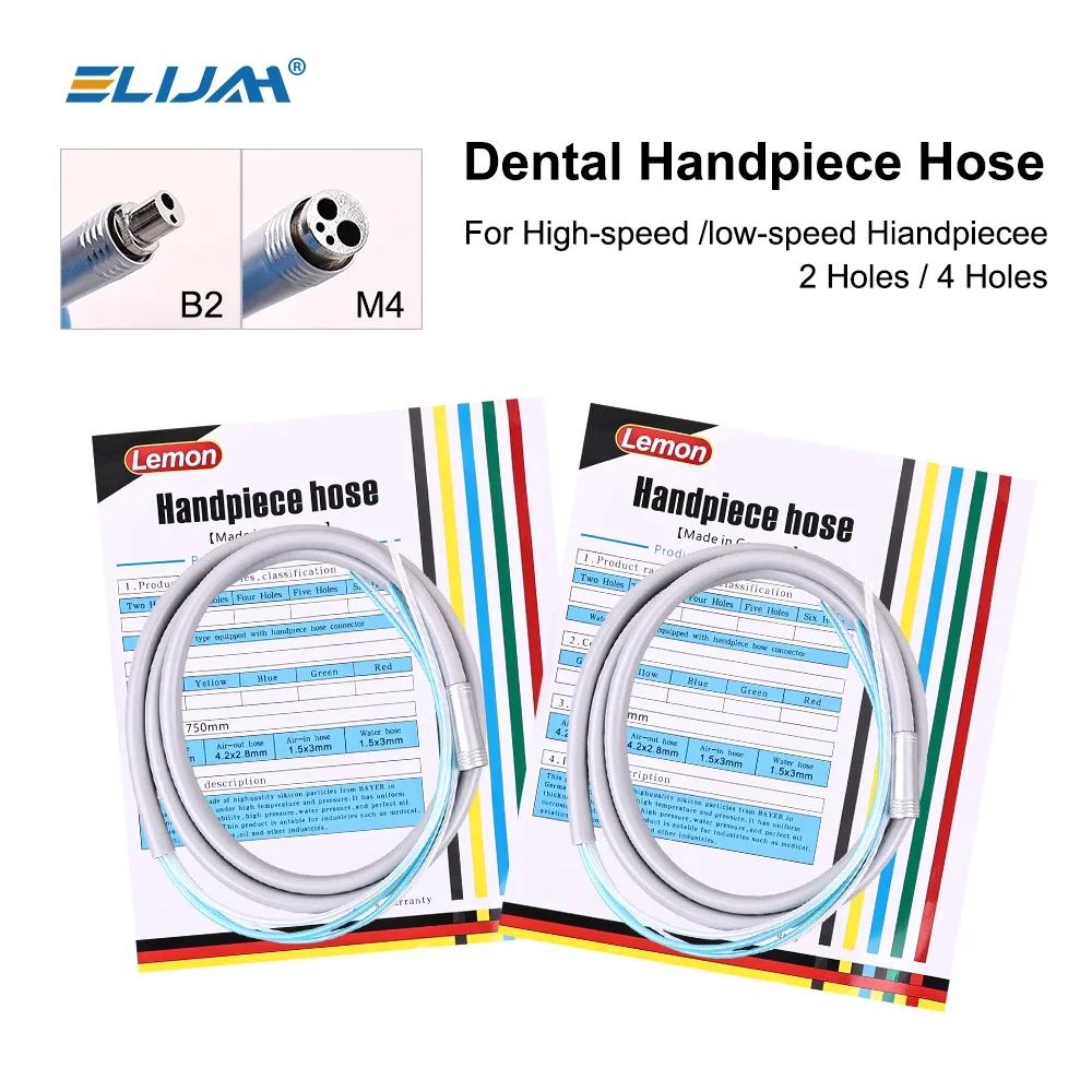 

1pcs 2/4 Holes Silicone Dental Handpiece Hose Tube for Dental High Speed Handpiece Tracheal Water Pipe Pipeline Air Turbine Tube
