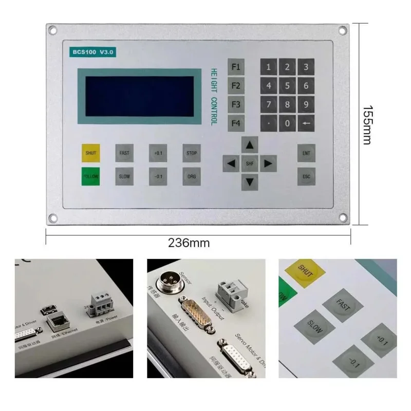 FSCUT2000 Laser Cutting System Set BCS100 Height Controller PCI Controller Card Amplifier Board Cable Wireless Remote Control