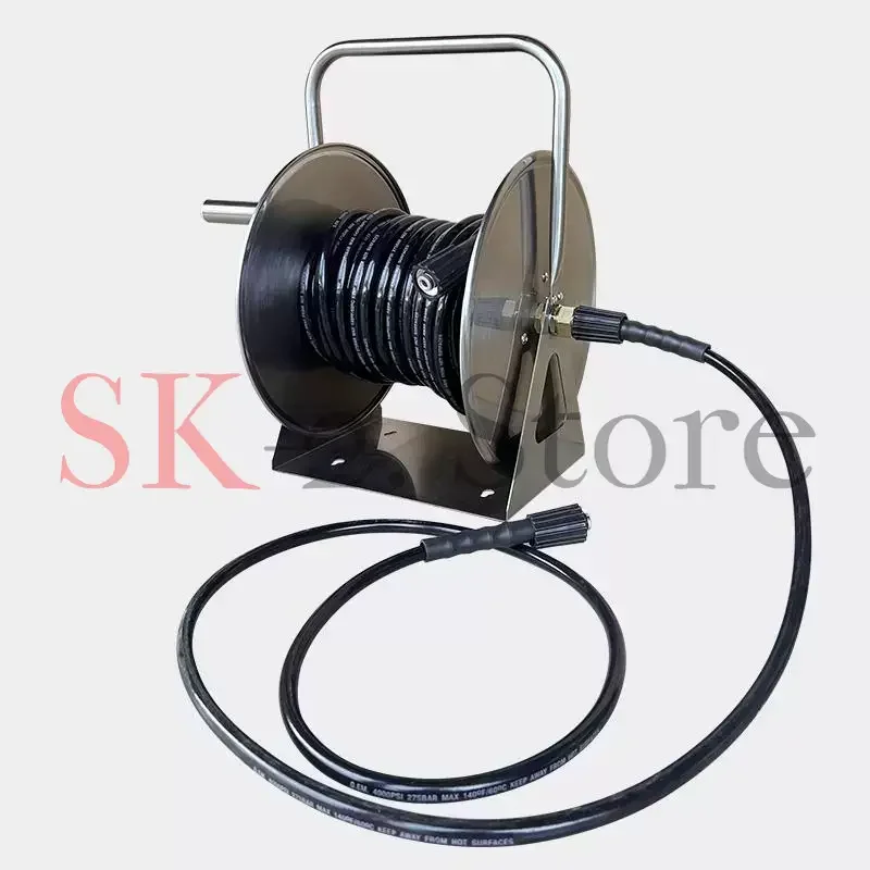 Explosion-proof steel wire rewinder, high-pressure pipe storage rack, washing machine, special high-pressure water gun