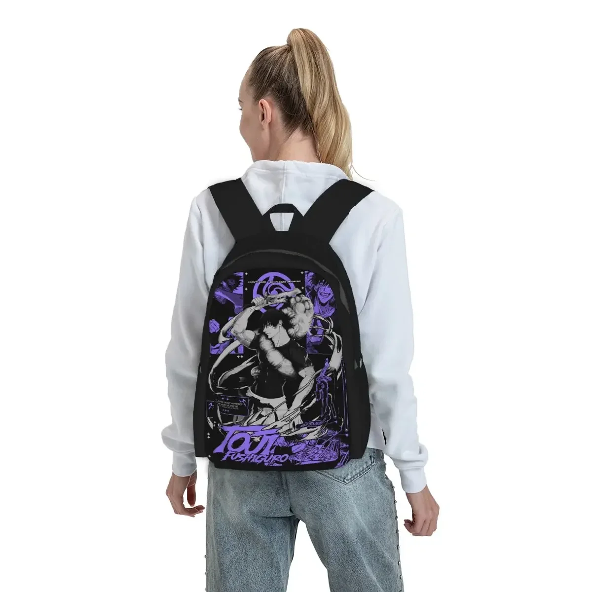 Tokyo Revengers Toji Fushiguro Backpack Student BookBag Kids School Bag Laptop Shoulder Bags for Men Women