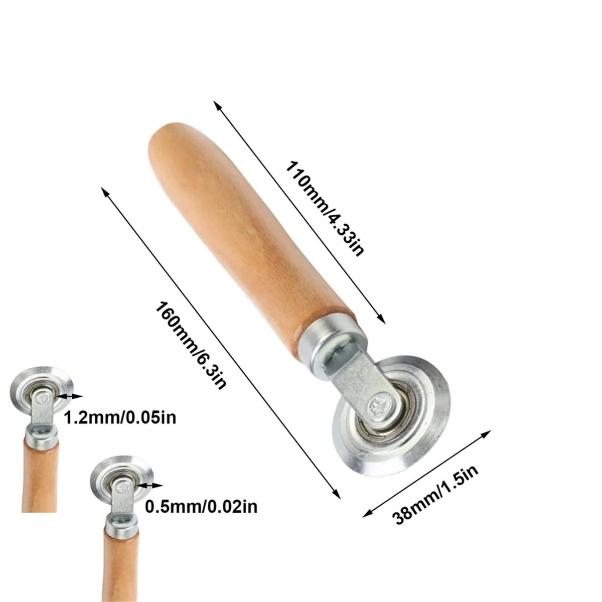 BAAQ 2PCS Strumento di riparazione dello schermo, Ruote per porte dello schermo con manico in legno Artigianato fatto a mano e accessori per la scheda KT in carta ondulata