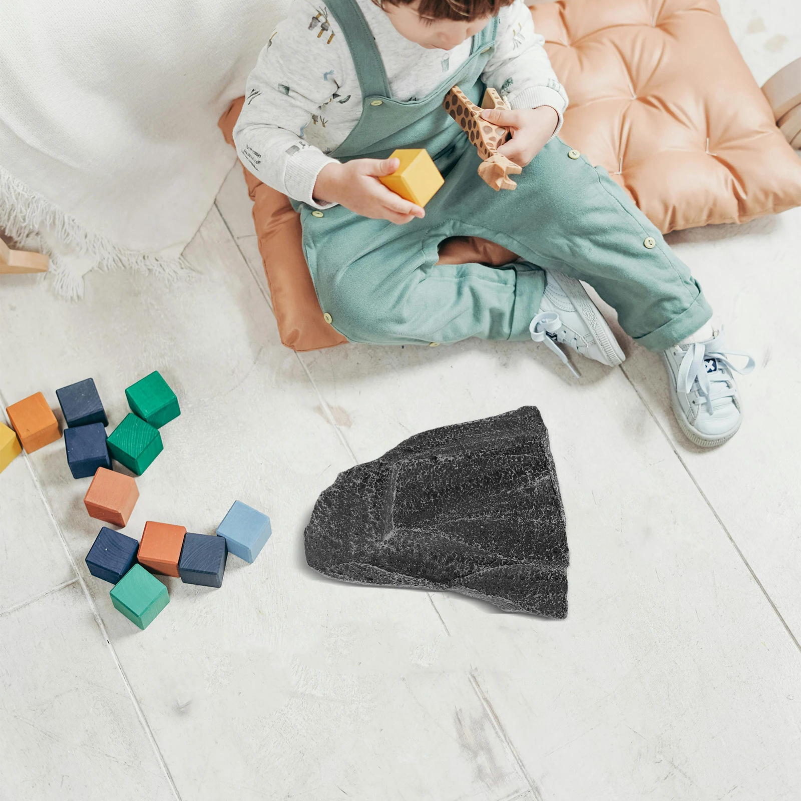 Rochas falsas artificial montanha rocha realista falso jardim pedra rockery paisagem em miniatura ornamento resina simulação decoração