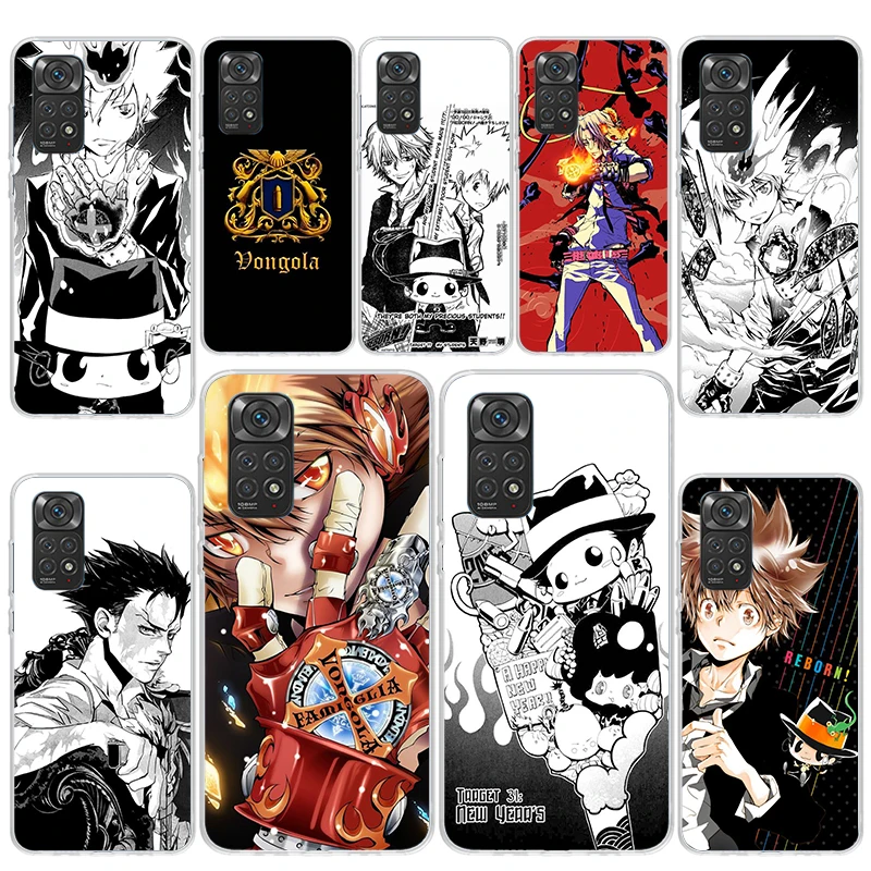 Katekyo Hitman Reborn Phone Case For Xiaomi Redmi Note 13 12 12S 11 11S 10 10S 11E Pro Plus 11T 9 9S 8 8T 7 5 + Cover Fundas