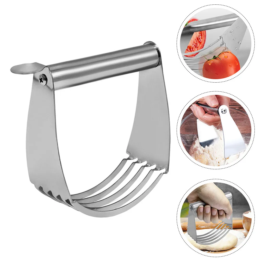 Professional Chef Dough Pastry Blender Stainless Steel Rust Resistant Heavy Duty Baking Cutter Kitchen Dough Mixing Tool