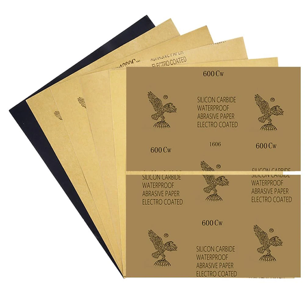 

Sandpaper 60-2000 Wet And Dry Dual-use Car Wood Sanding And Polishing Silicon Carbide Water-Resistant Sandpaper Grinding Tools
