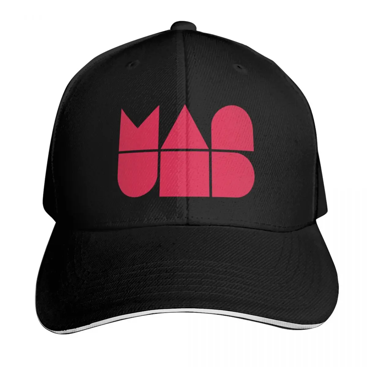 Geo United Red Baseball Cap Snapback Flat Bill Strapback Dad Hat Six Panel Structured Crown