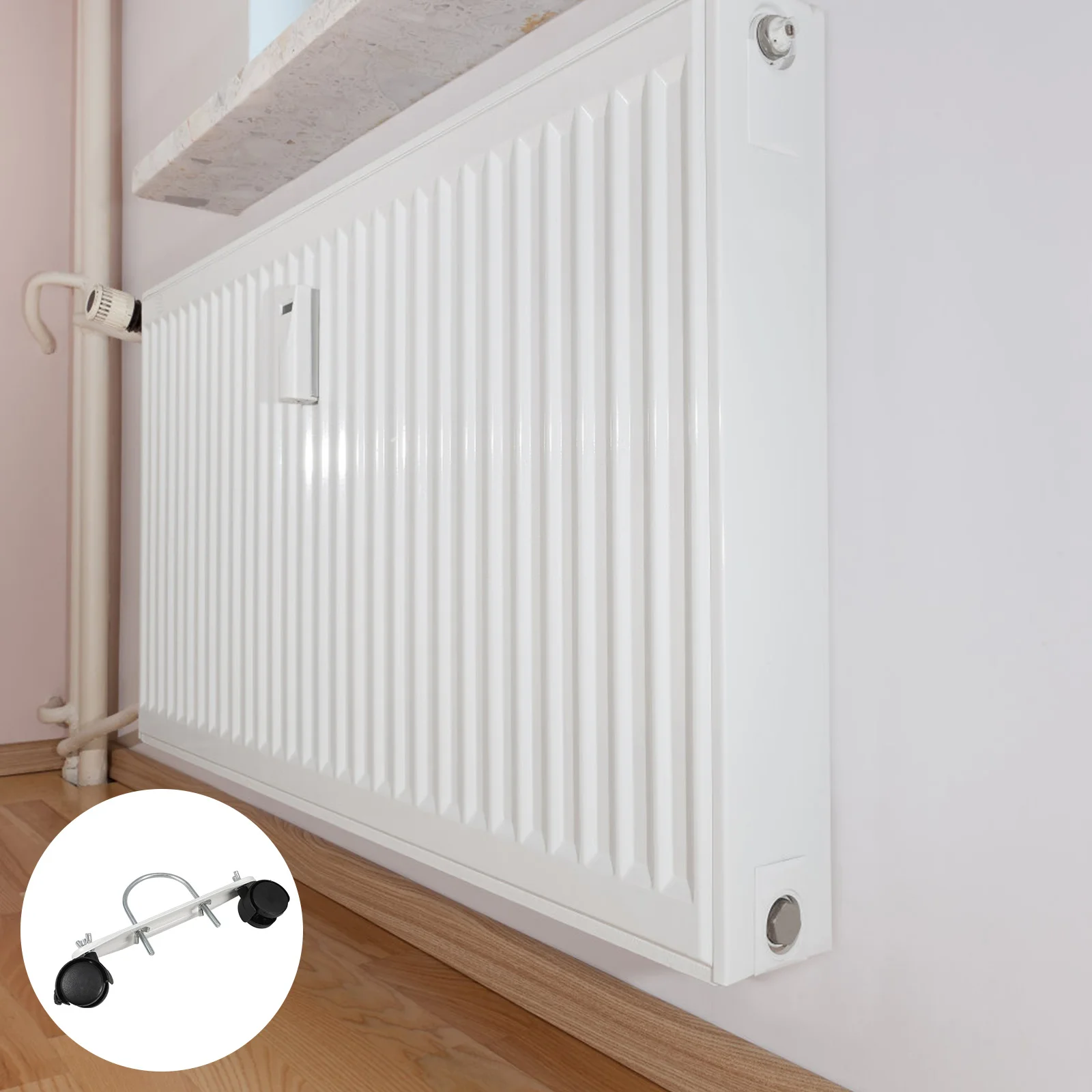 فناء سخان استبدال 360 درجة الروتاري العالمي عجلات العجلات الفرامل المحمول بكرة بين قوسين سخان الفضاء في الهواء الطلق