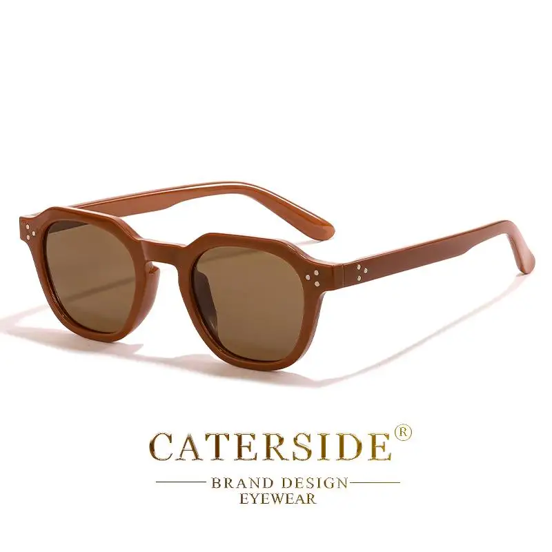 CATERSIDE Neue Modische Polarisierte Damen-Sonnenbrille mit Rundem Rahmen Farbige Sonnenbrillen für Herren Hochwertige Outdoor-Brillen für Partys und Reisen – Detail 13