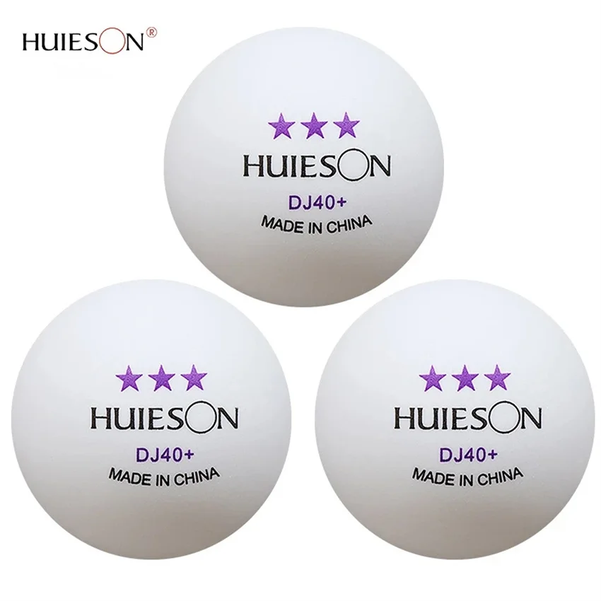 New Huieson DJ40+ 3 Stars ABS New Material Table Tennis Balls Professional Ping Pong Balls Training Balls