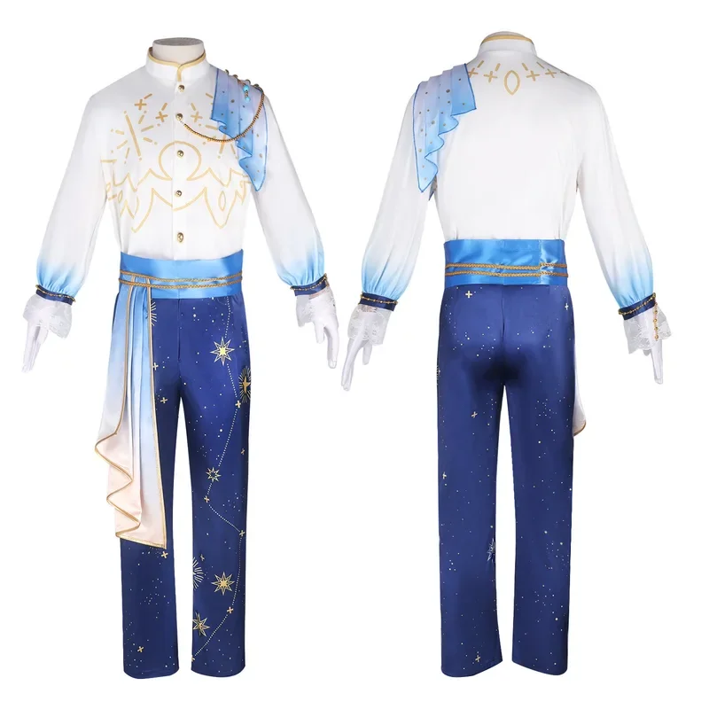 Anime Tsukinaga Leo/Tenshouin Eichi Gioco Cosplay Ensemble Stelle Fine Cavalieri Costume Starlight Parade Cos Party Outfit per Gli Uomini