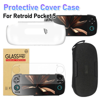 For Retroid Pocket 5 TPU Shell Case Anti-slip Protective Case/Storage Bag /Tempered Glass Screen Protector For Retroid Pocket 5