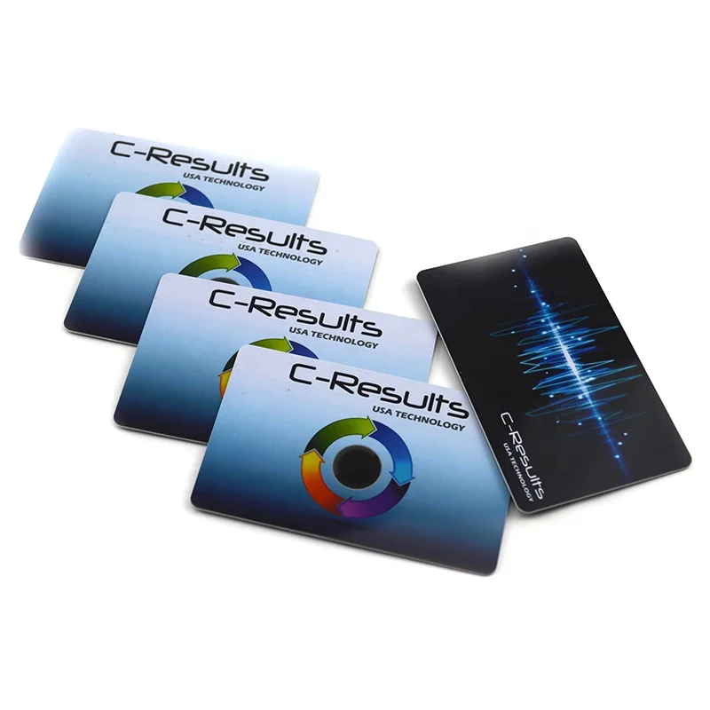 Custom  negative ions energy saving device card OEM acceptance ion energy card saving fuel bio energy card