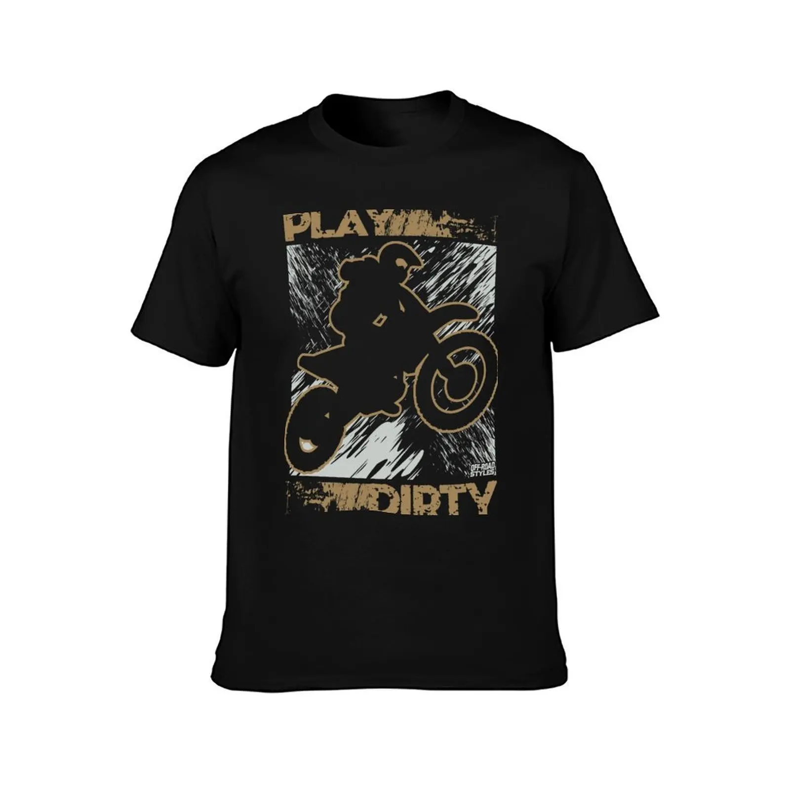 Supercross Play Dirty Cubed T-Shirt Summer Casual Cotton Tee Oversized Streetwear Tops Vintage Graphic Print 100% Cotton