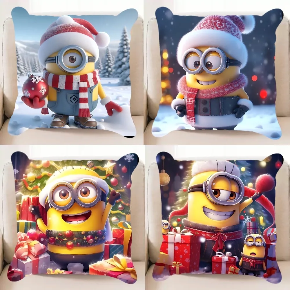 Movie Funny M-Minions Pillow Case Elegant Couple Home Living Room Bedroom Decorative Rectangle Pillowcase Sofa Cushion Cover