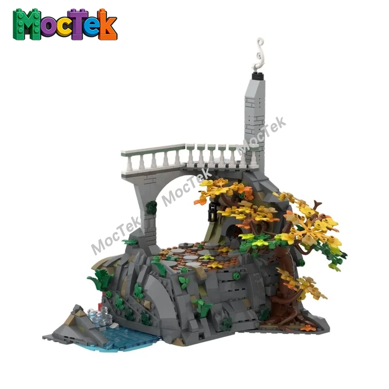 

The Last Homely House Medieval Elf Manor MOC Building Blocks Forest Scenery Assembly Bricks Collection Decor