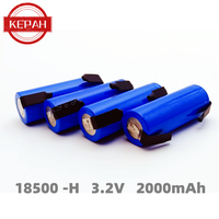 18500 2000mAh soldered li-Ion battery,  large capacity, high-power 3.2V rechargeable battery, Suitable for shavers, etc