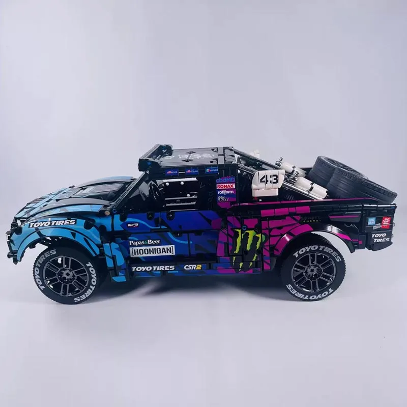 New BAJA TROPHY TRUCK Motor Fit MOC-113606 RC Remote Control Building Blocks Bricks Toys for Boy Kit Children Kid Birthday Gifts