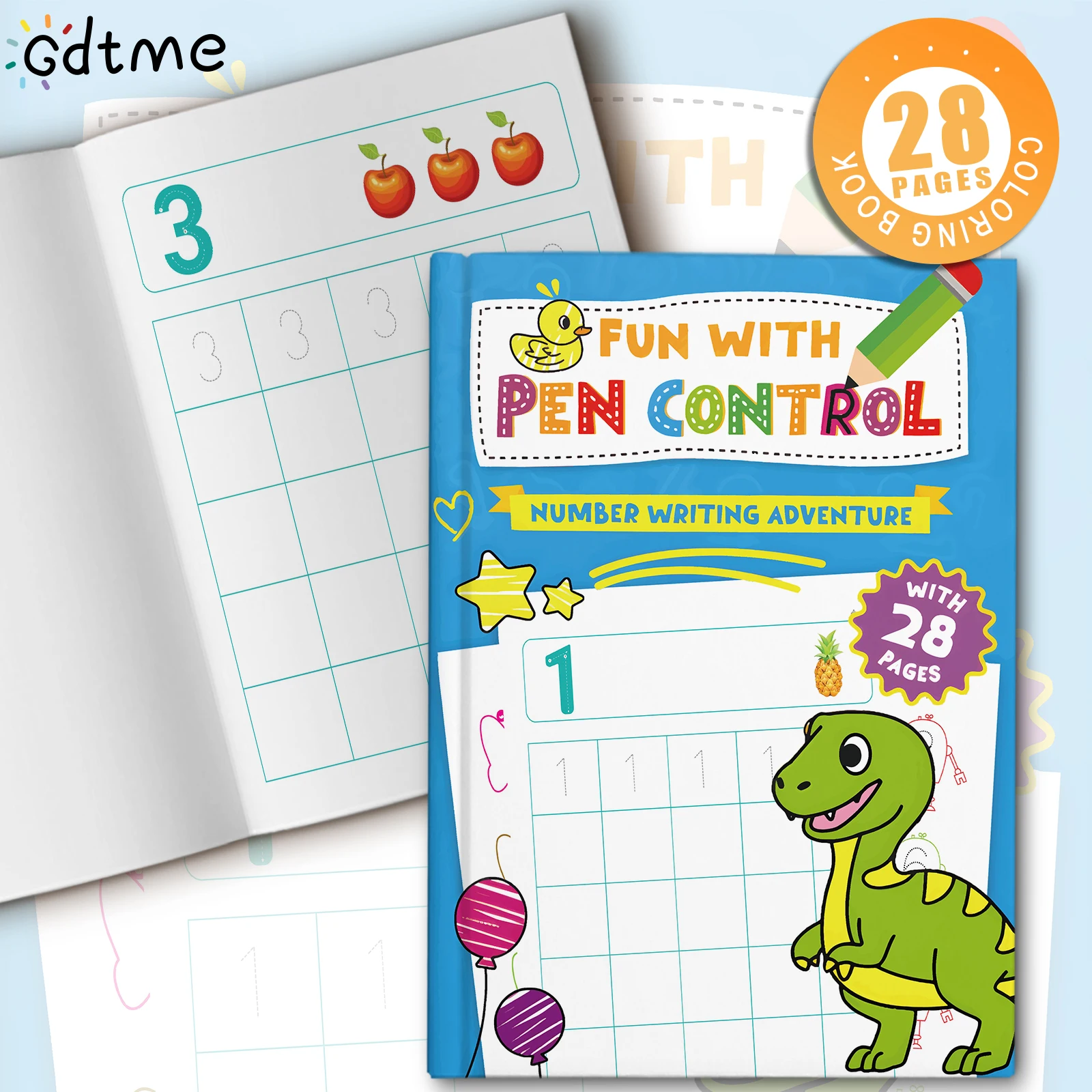 

Preschool Pen Control Practice Book for Kids Numbers Tracing Workbook Early Learning