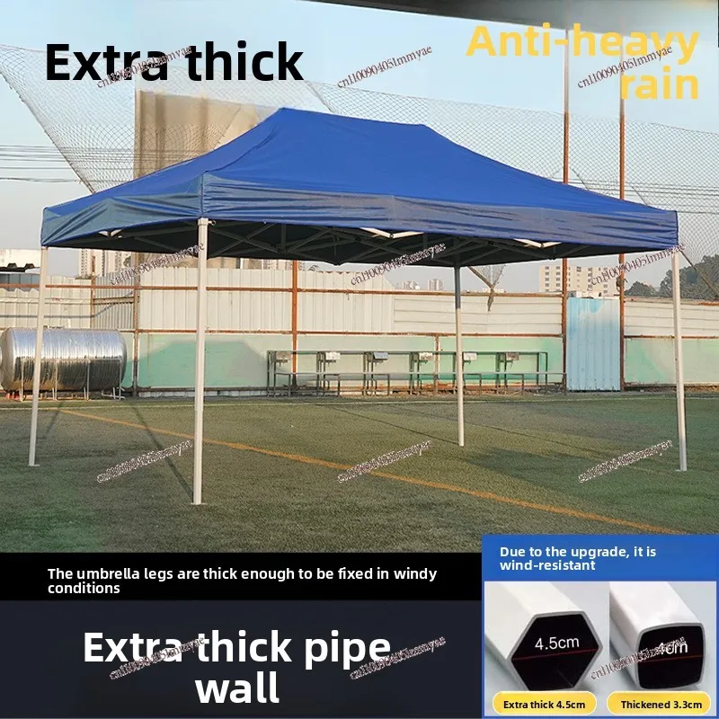 Outdoor Tent Advertising Retractable Folding Parasol Awning Four-legged Umbrella Shed Parking Rain Shelter Four Corners Stall