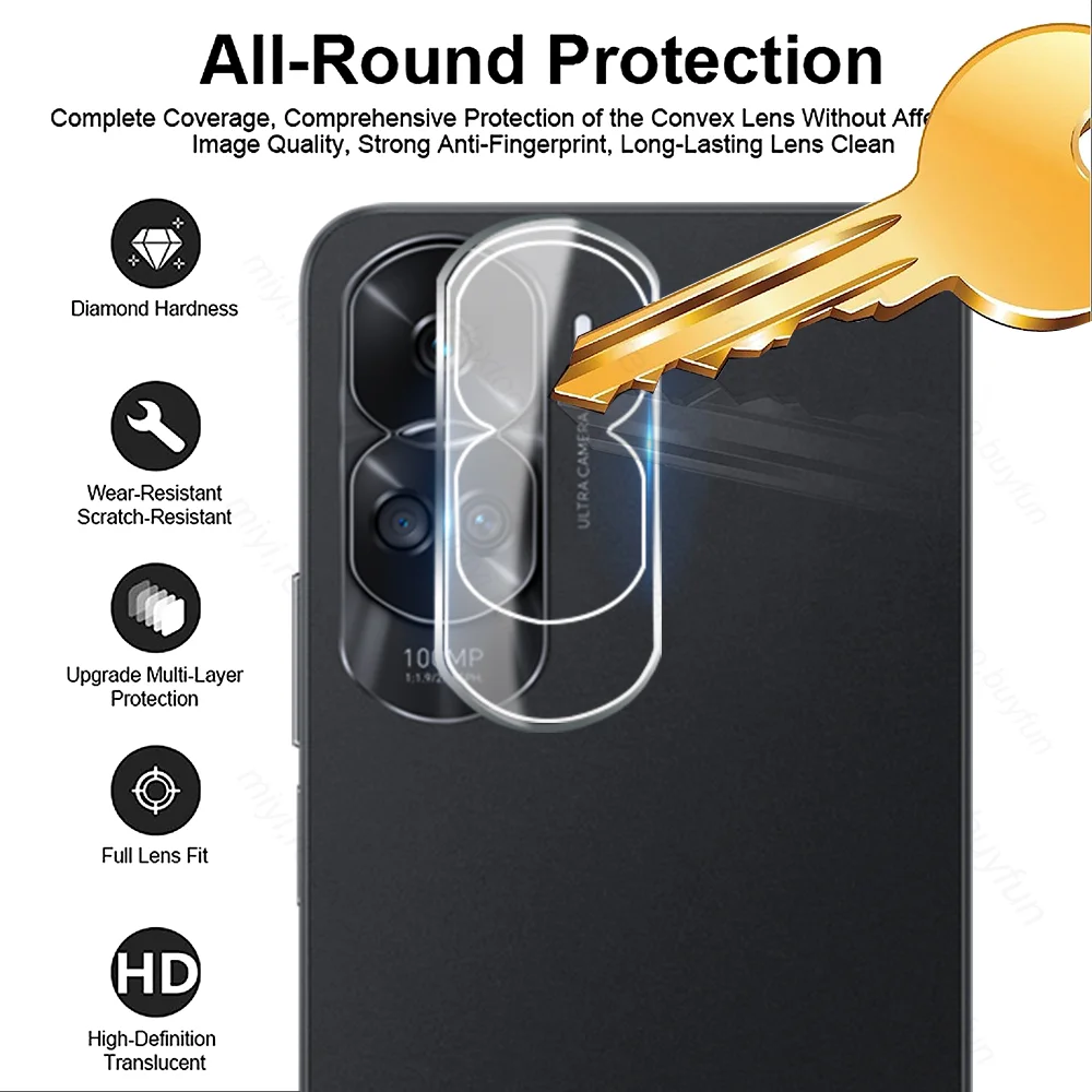 3D Curved Camera Protector Tempered Glass Case For Honor 90 Lite 90Lite Light 5G 2023 6.7\