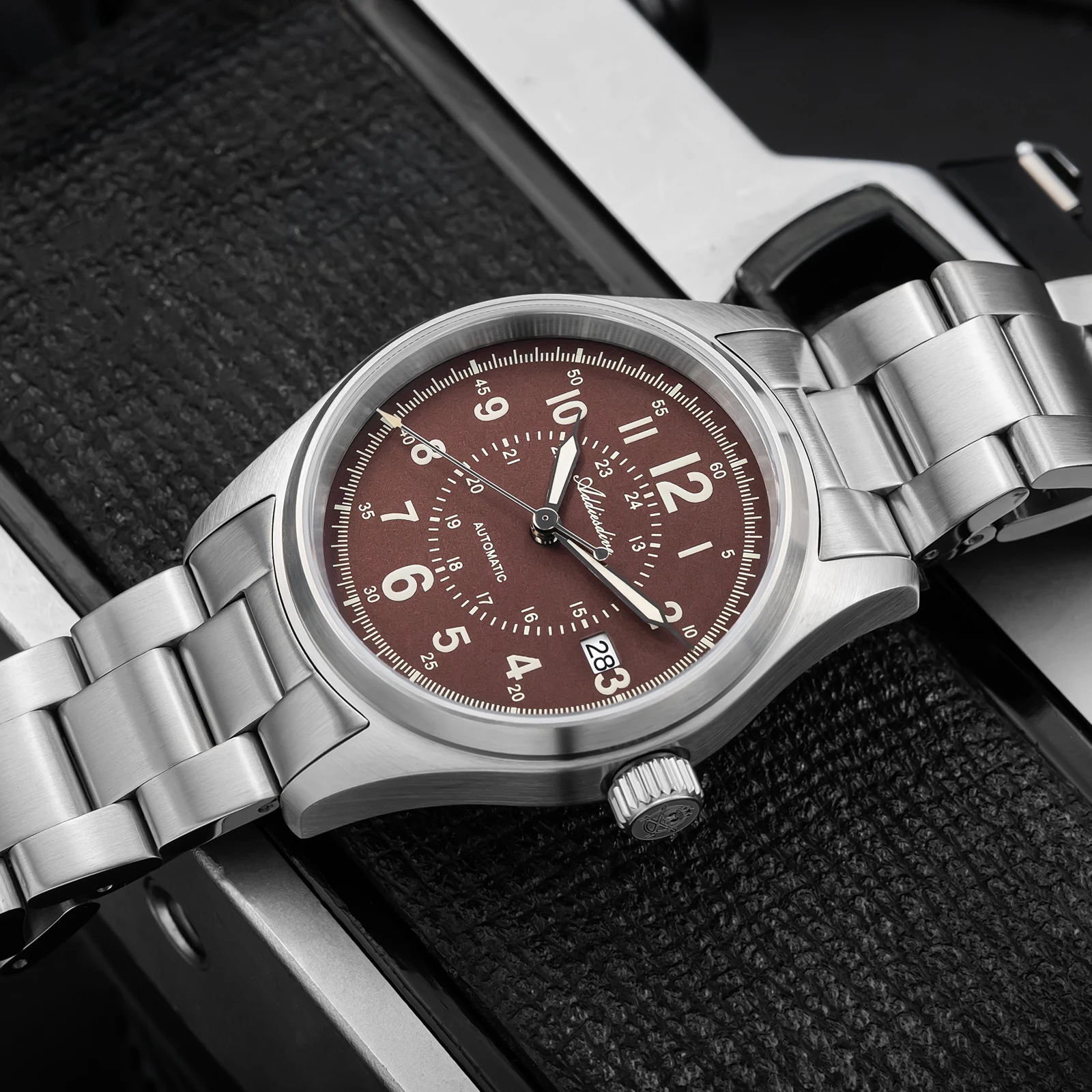 ADDIESDIVE คุณภาพสูงผู้ชายนาฬิกาอัตโนมัติ NH35 Sapphire Glass BGW9 สแตนเลสสตีล 200 M นาฬิกากันน้ํา