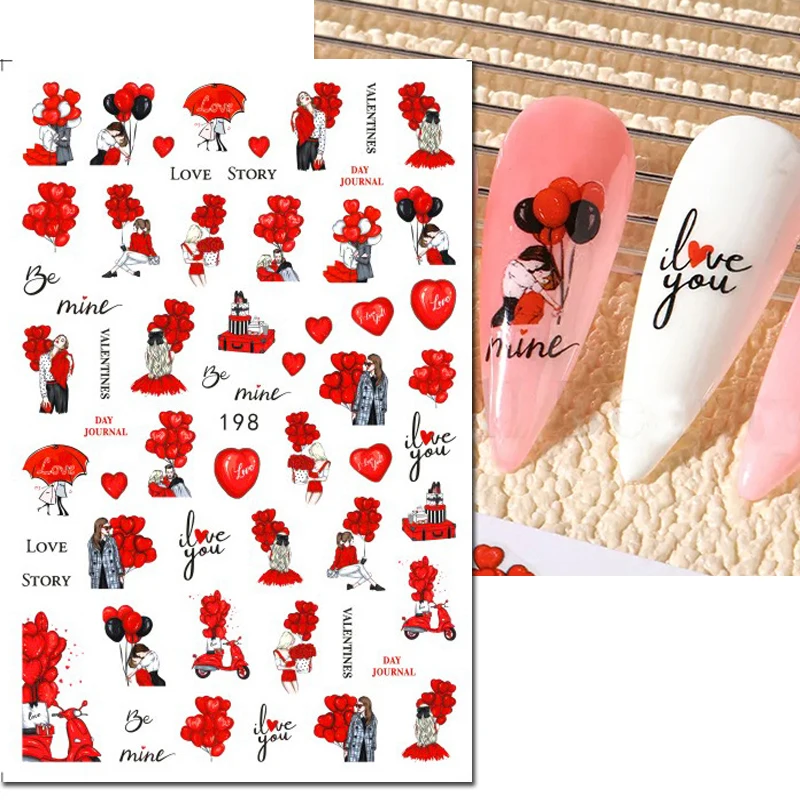 Naklejki 3D na paznokcie Walen – Nail Art Valentine recenzja i cena